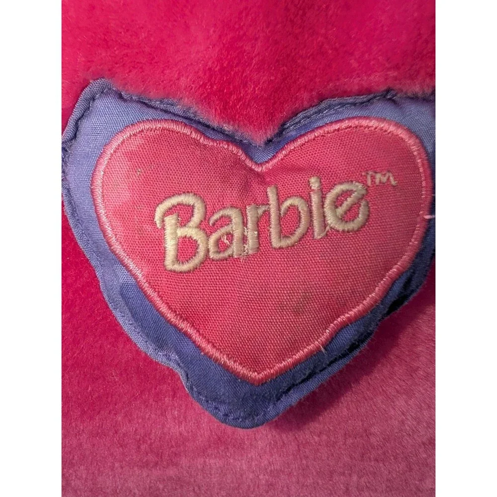 Mattel Barbie Vintage Plush Pillow Pink Purse W/ Pajama Pocket Storage Girls